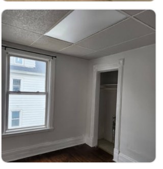 Clean white renovated room